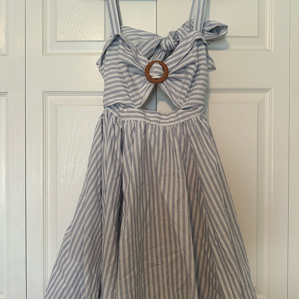 Striped Blue Dress